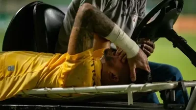 Agüero sofre ruptura no tendão de Aquiles em campeonato de veteranos na Argentina