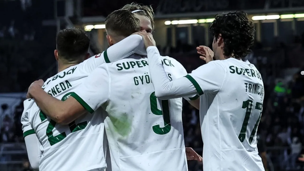 Jogadores do Sporting celebrando vitória em Alvalade com torcida ao fundo após estabelecer recorde de vitórias consecutivas