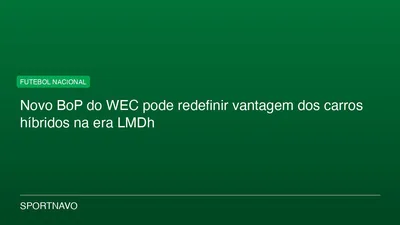 Novo BoP do WEC pode redefinir vantagem dos carros híbridos na era LMDh