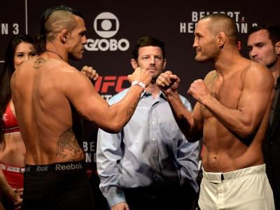 Belfort impressiona com transformação física radical na pesagem do PFL Belfast