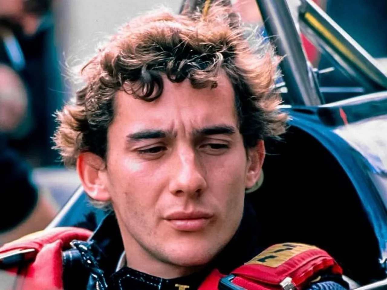 Ayrton Senna e Michael Schumacher em suas respectivas Williams e Benetton durante testes na Fórmula 1 dos anos 90