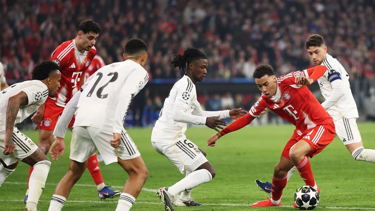 Jogadores do Real Madrid cabisbaixos após eliminação na Champions League no Santiago Bernabéu
