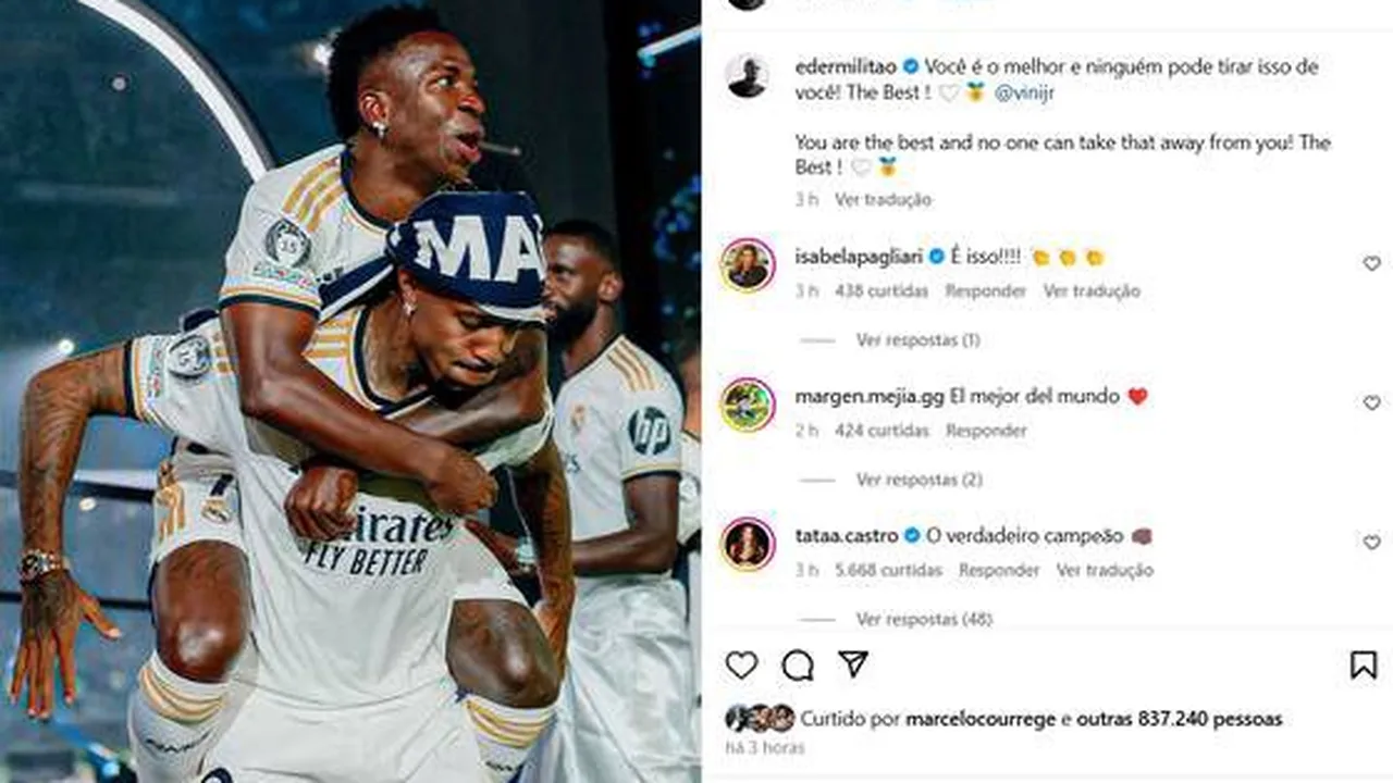 Vini Jr discutindo no banco de reservas do Real Madrid durante partida contra o Bayern de Munique
