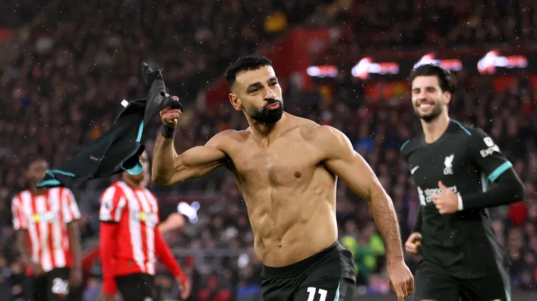 Os números de Salah contra os gigantes ingleses Salah alcança nove gols contra E