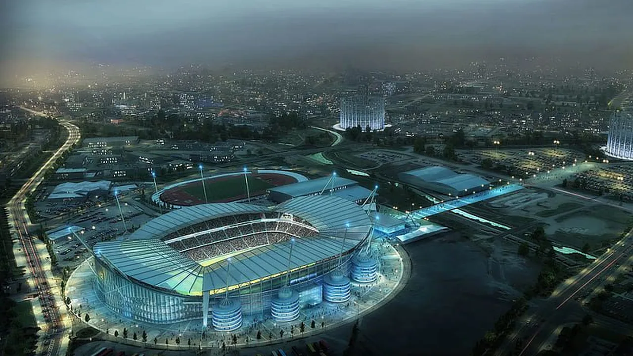 Jogadores do Manchester City e Arsenal disputam lance durante empate em 1x1 no Etihad Stadium