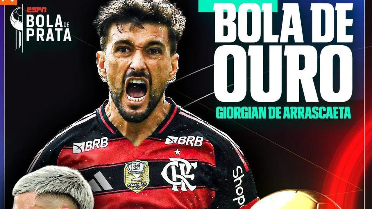 Jogadores do Flamengo comemorando título do Brasileirão no Maracanã lotado