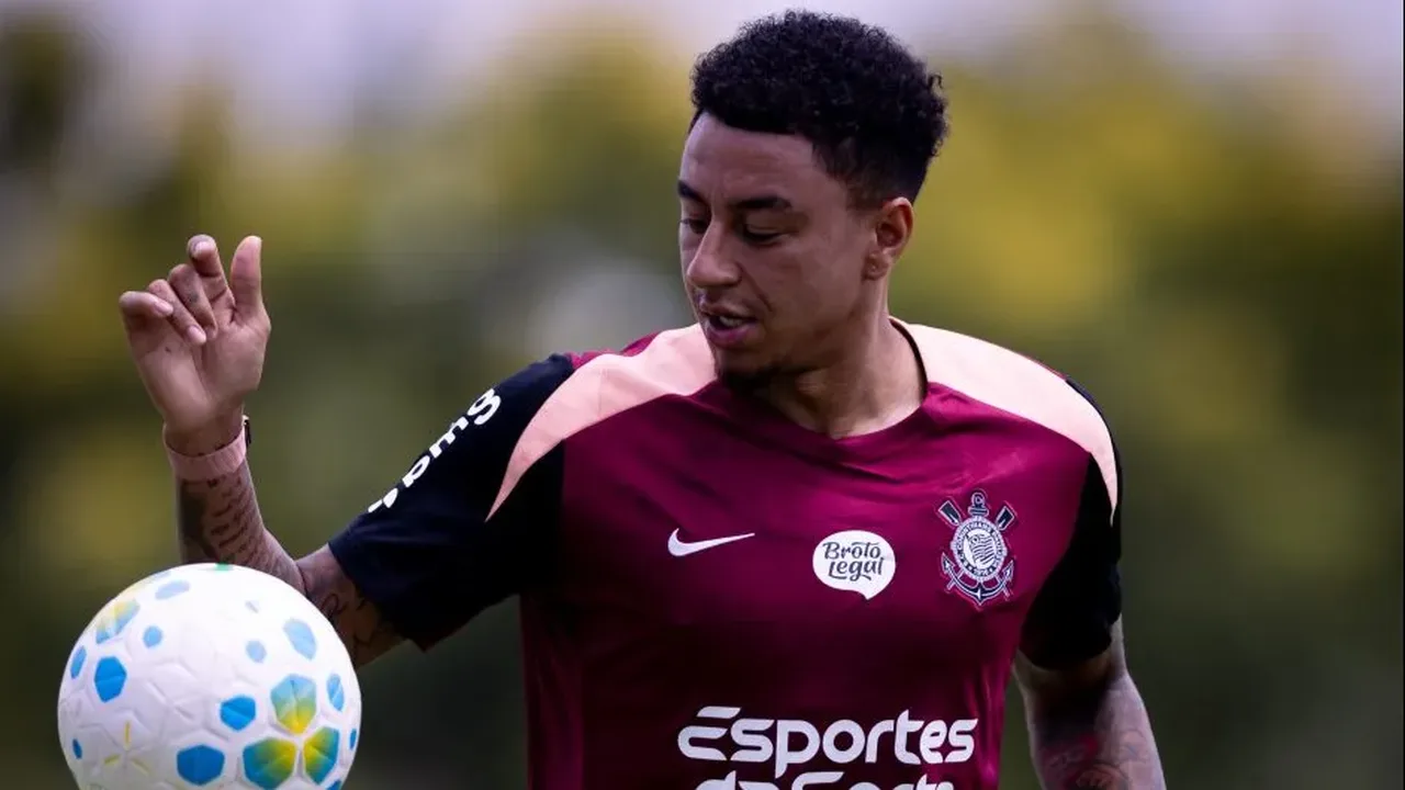 Jesse Lingard comemorando primeiro gol pelo Corinthians contra Barra-SC na Copa do Brasil 2026