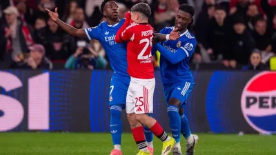 Uefa pune Prestianni por racismo contra Vini Jr com apenas 6 jogos