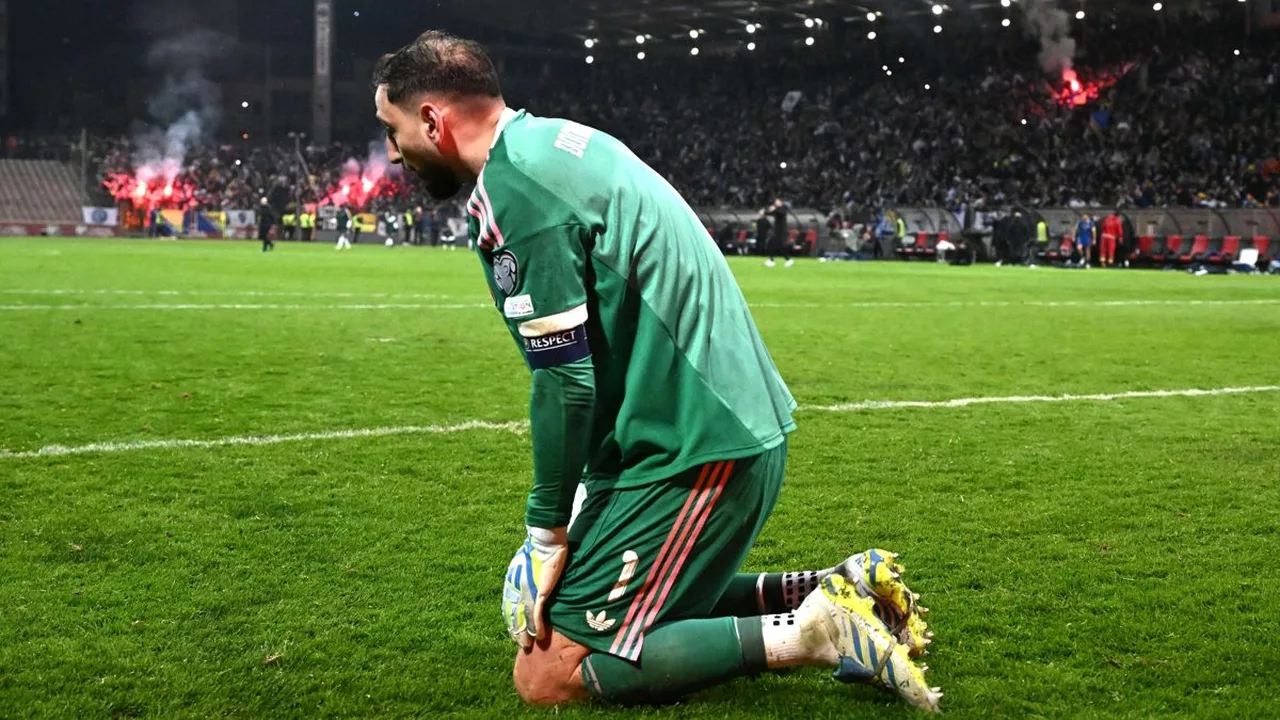 Montagem com Donnarumma, Lewandowski e Osimhen em frente ao troféu da Copa do Mundo 2026