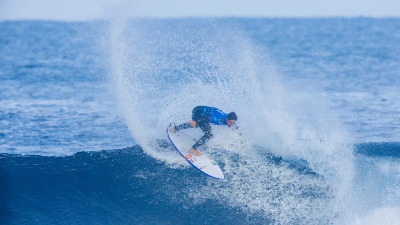 Gabriel Medina surfando em Margaret River durante a etapa do Championship Tour da WSL na Austrália