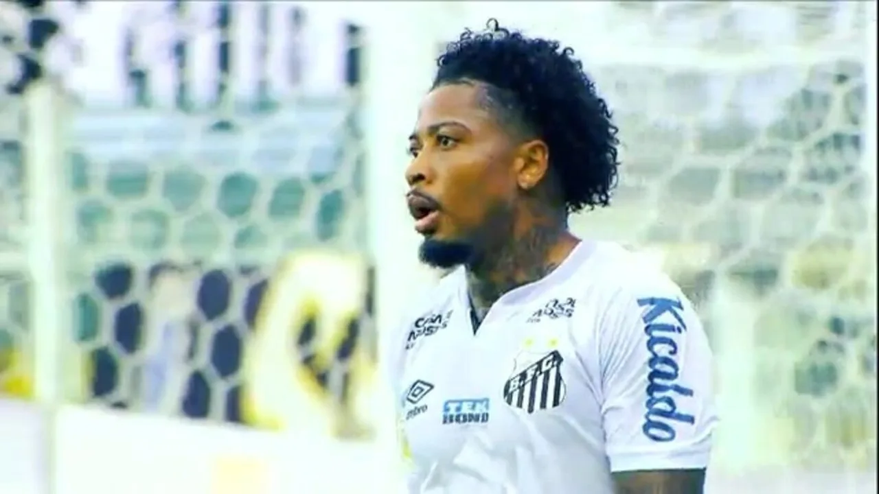 Jogadores do Santos em campo durante partida da Copa Sul-Americana 2026 no Estádio Pedro Bidegain