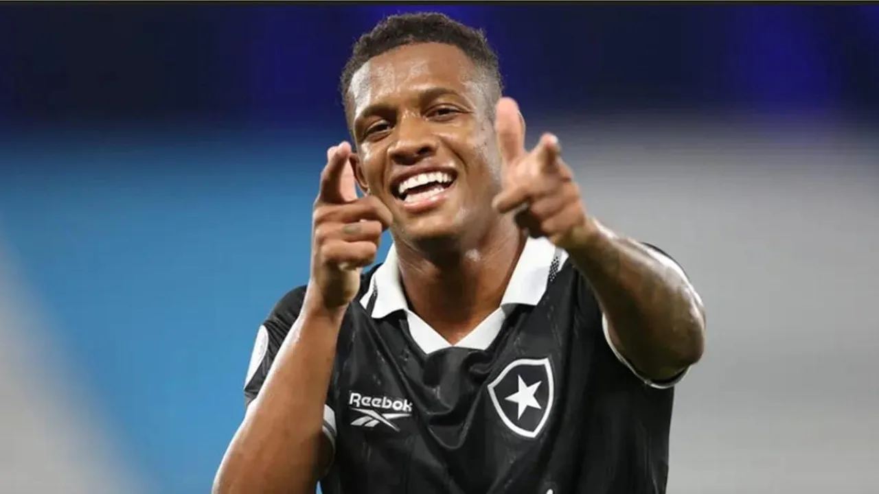 Danilo com a camisa do Botafogo em campo durante partida do Brasileirão