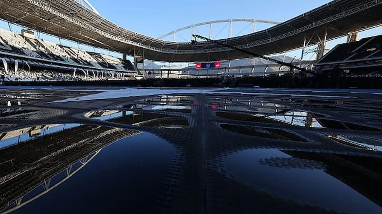 Estádio Nilton Santos vazio com crise financeira do Botafogo SAF em destaque