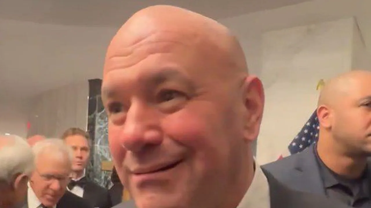 Dana White no jantar dos correspondentes da Casa Branca em Washington em abril de 2026