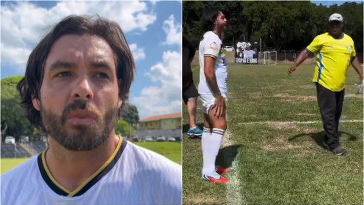 John Textor em evento do Botafogo com escudo do clube ao fundo e briga societária em curso