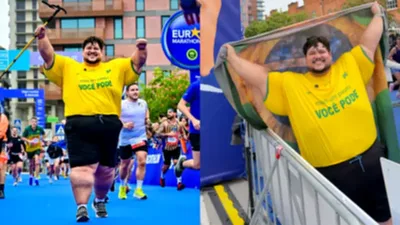 Júlio Mamute completa 10 km em Aveiro e viraliza com mais de 3 milhões de views