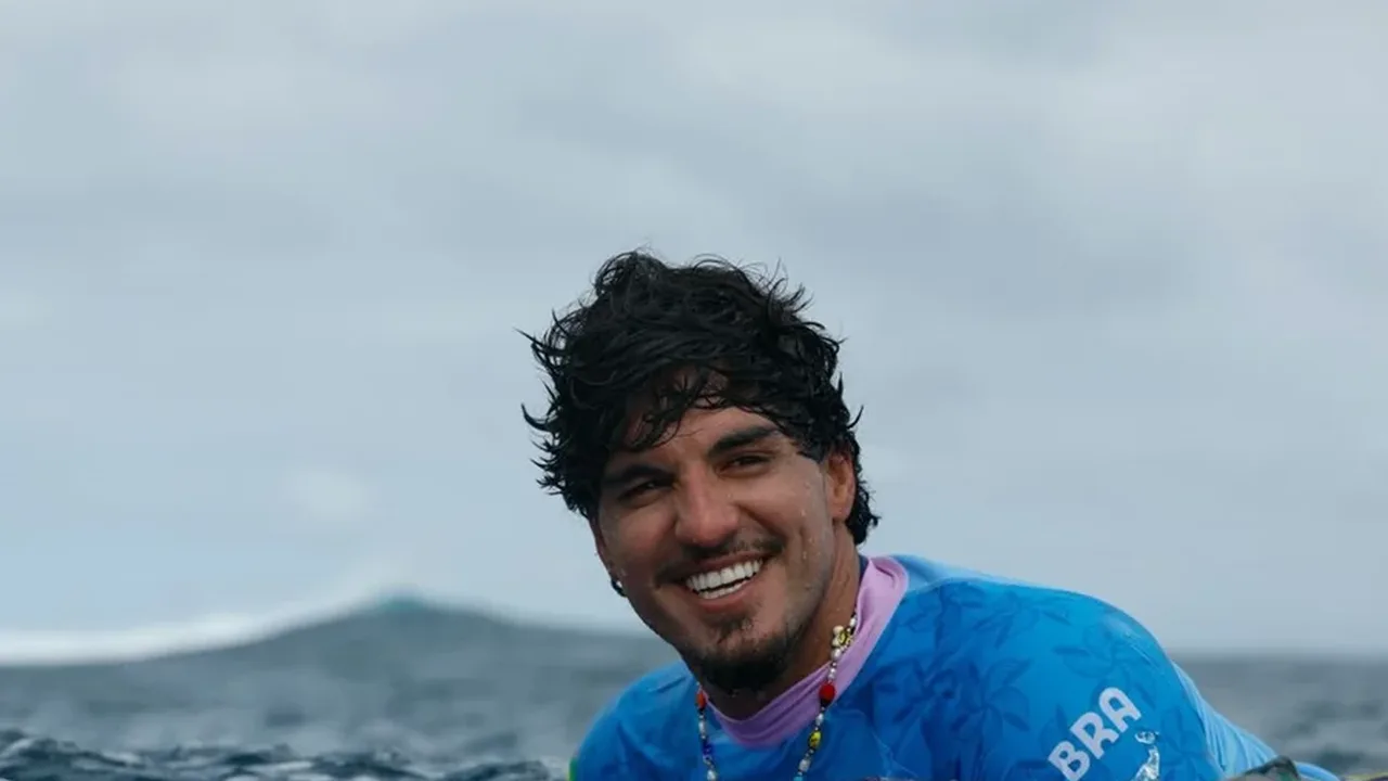 Gabriel Medina surfando onda pesada em Margaret River, Austrália, durante etapa da WSL