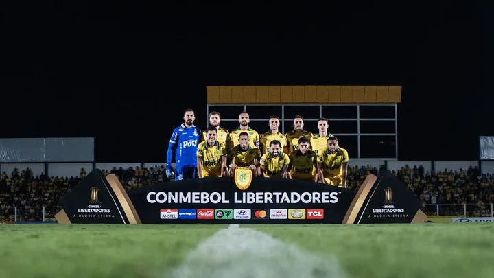 A. Galeano, atacante paraguaio do Mirassol, em ação pelo Brasileirão Série A com a camisa 27