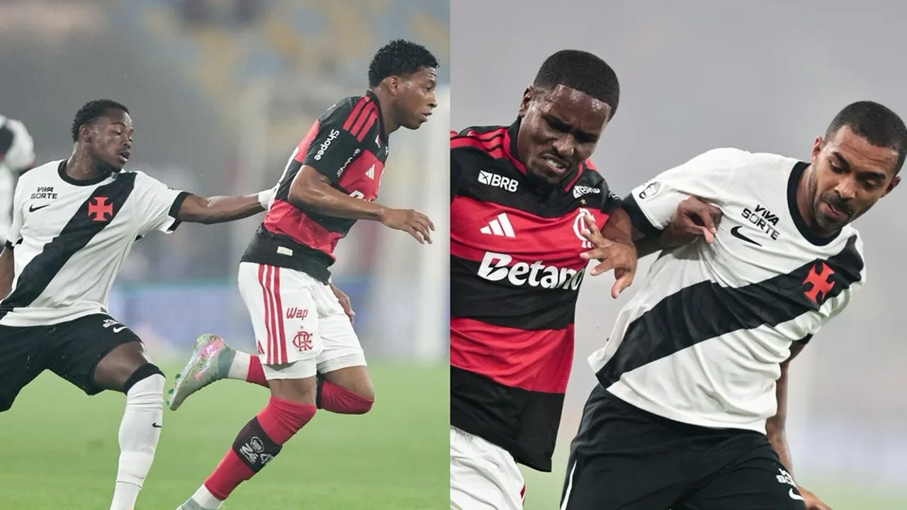 Torcida do Flamengo e do Vasco no Maracanã durante o Clássico dos Milhões pelo Brasileirão