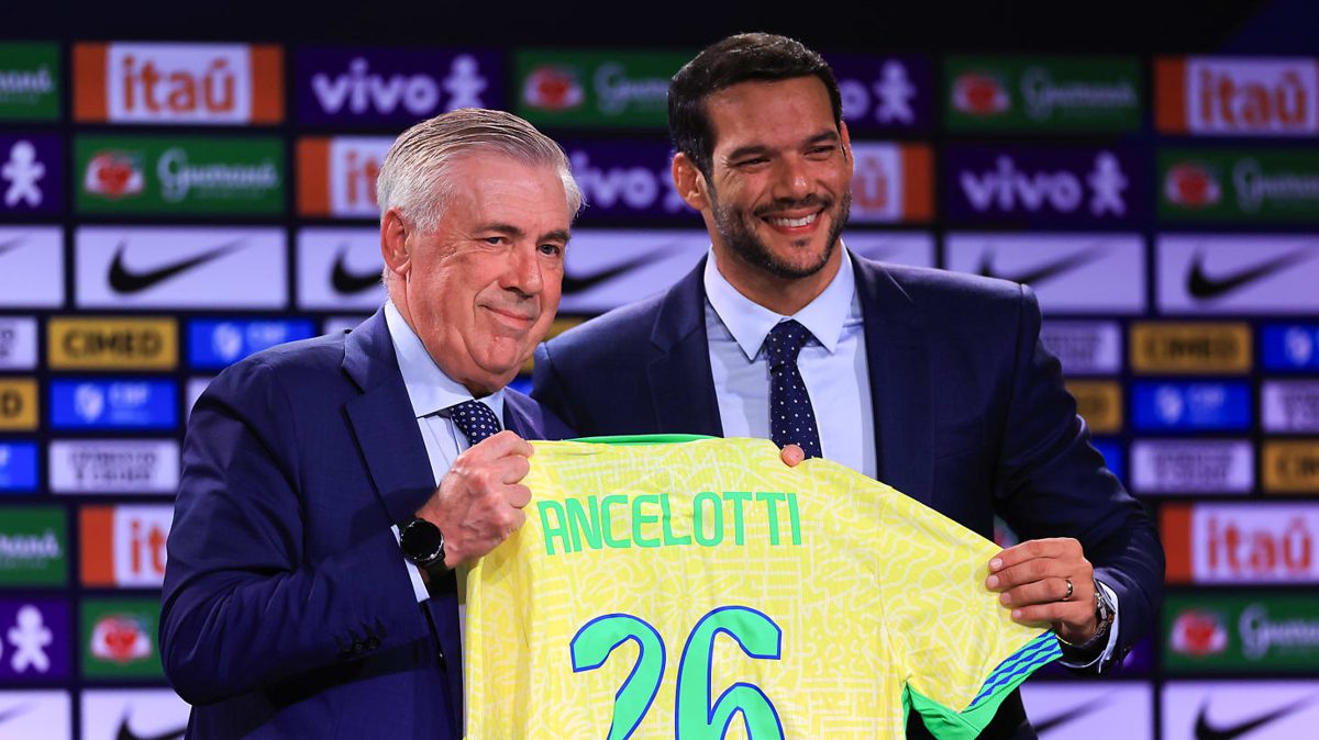 A cena Ancelotti e o Brasil têm 40 dias para de
