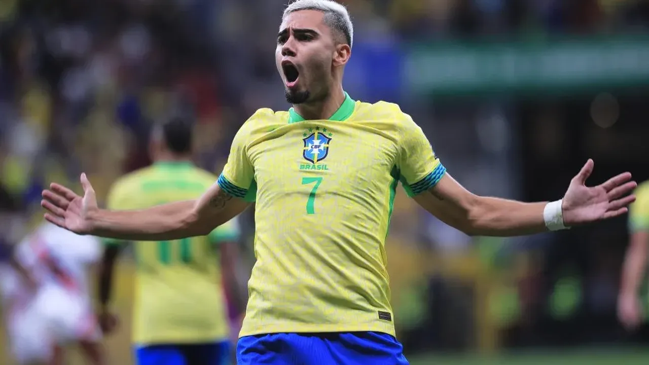 Andreas Pereira, meia do Palmeiras, com a camisa 8 durante partida do Brasileirão Série A 2026