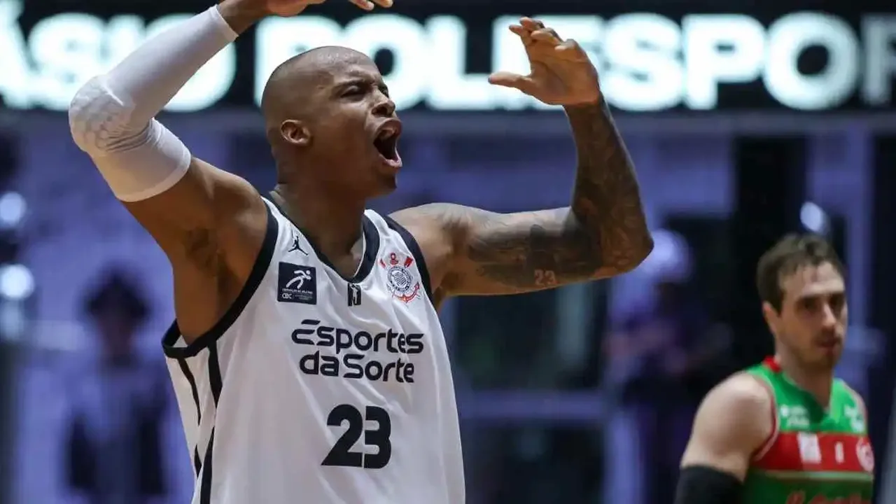 Ginásio Wlamir Marques durante partida do NBB entre Corinthians Paulista e União Corinthians em abril de 2025