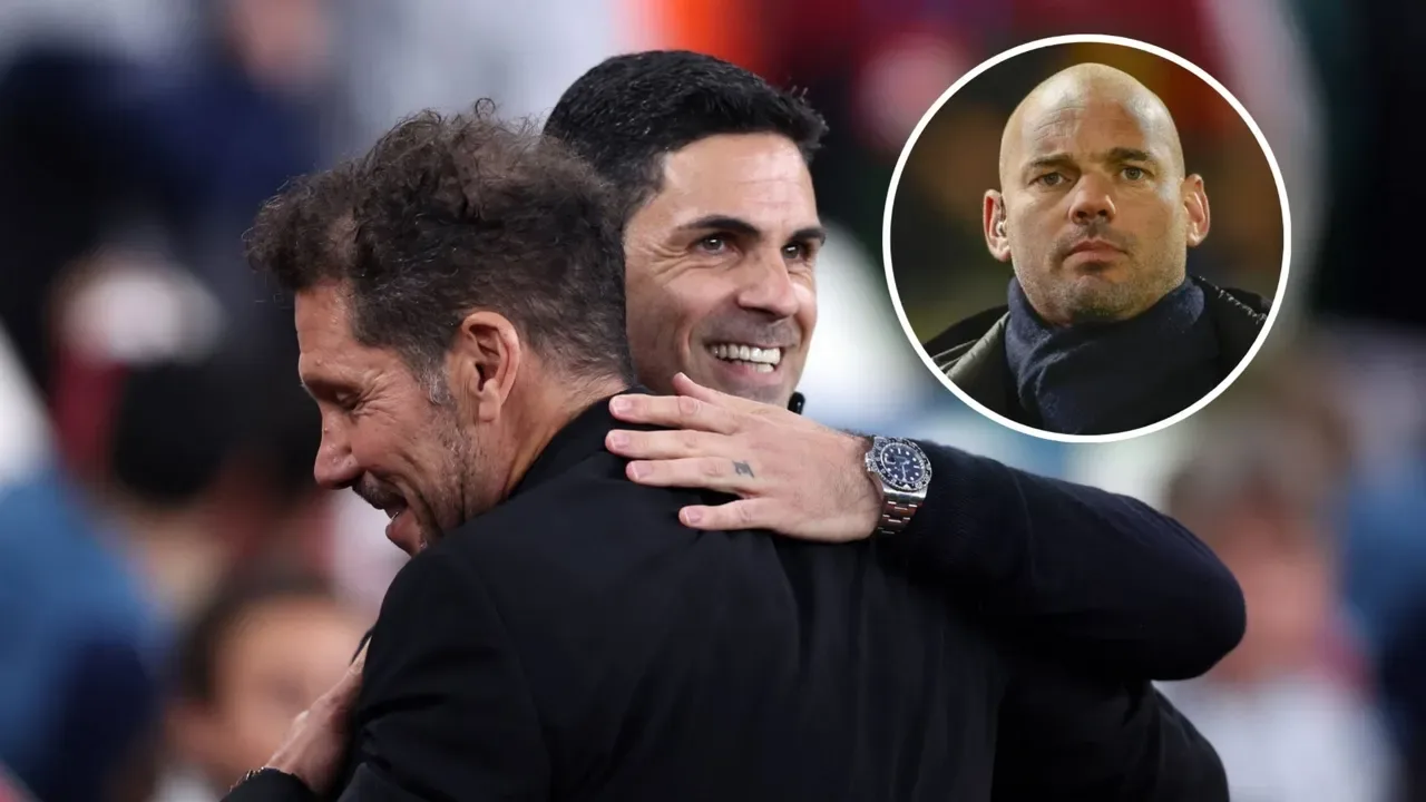 Jogadores do Arsenal comemorando classificação para a final da Champions League 2025/26