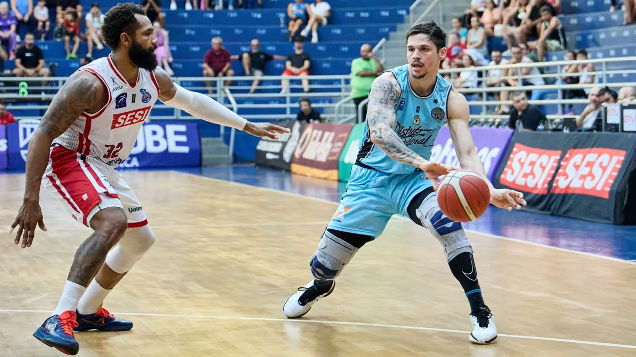 Arena BRB Nilson Nelson durante partida do NBB entre Brasilia e Franca em dezembro de 2024