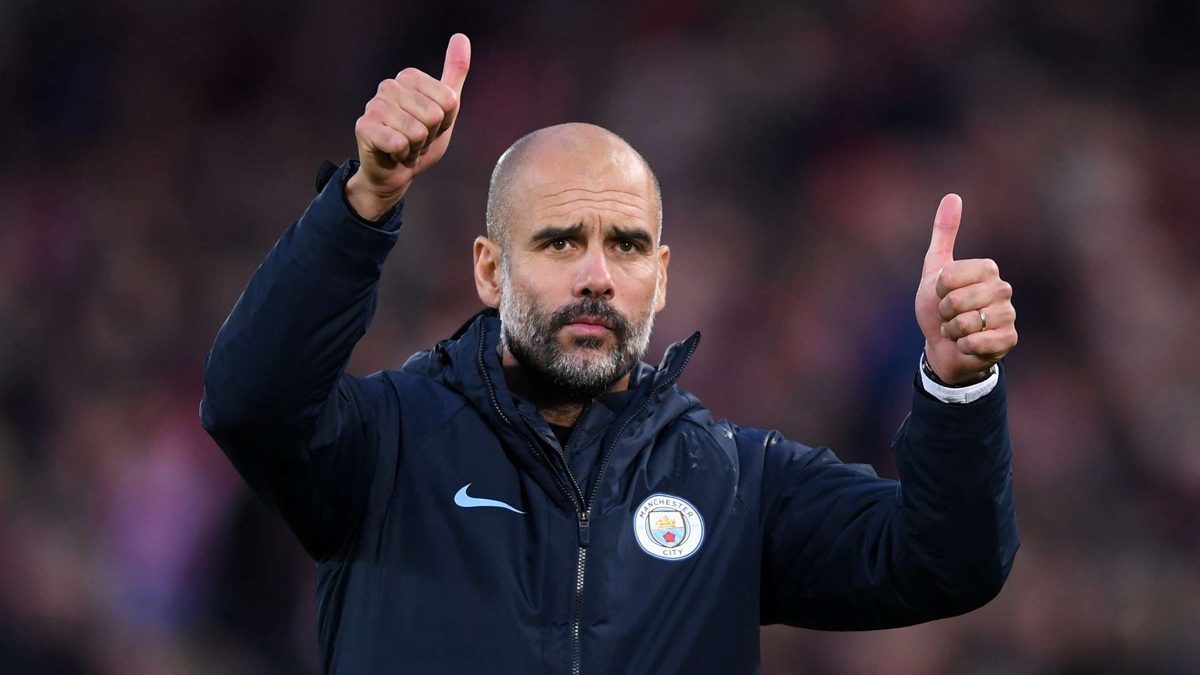 Como ele lida com a estrela do elenco Pep Guardiola e a arte de fazer o Manche
