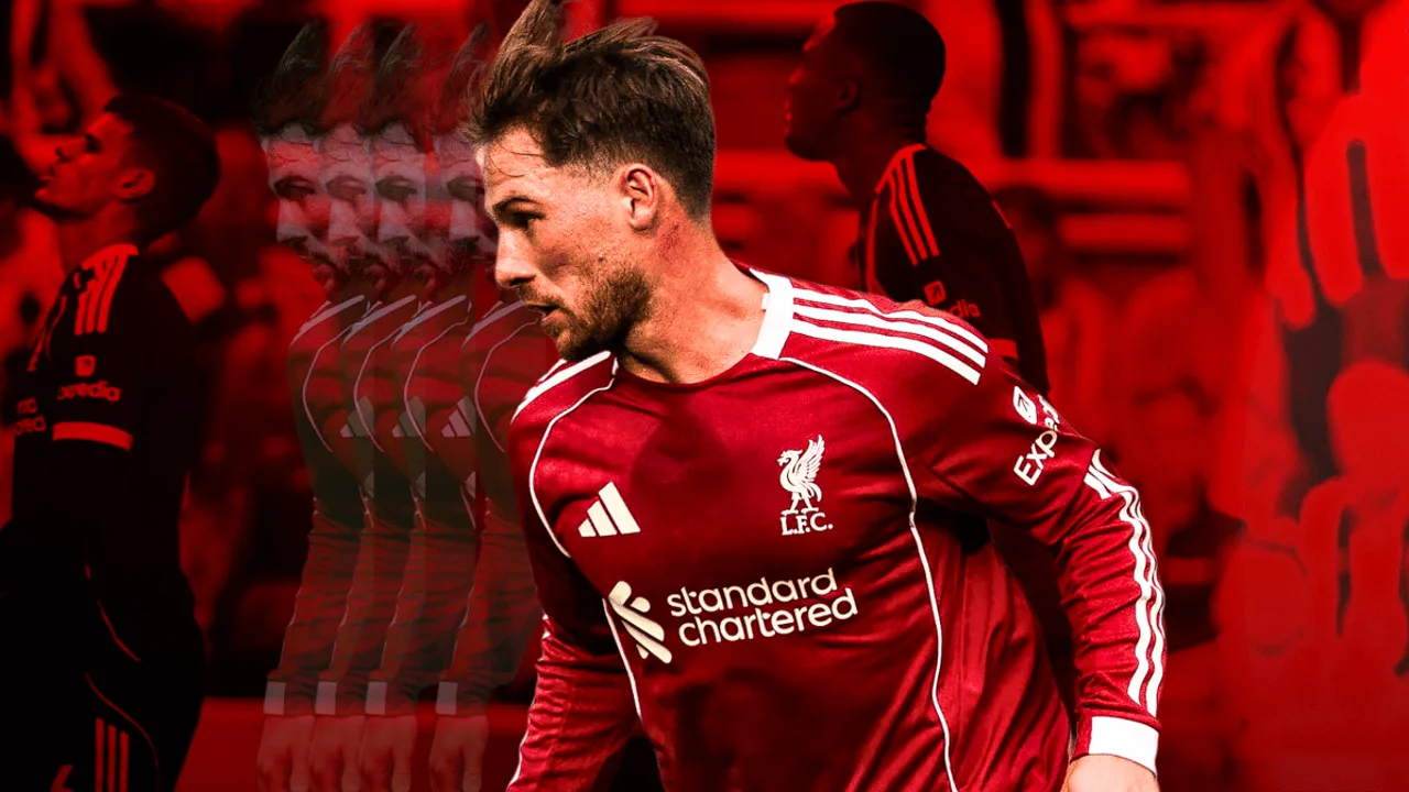 Alexis Mac Allister com a camisa 10 do Liverpool em campo na Premier League 2025/2026