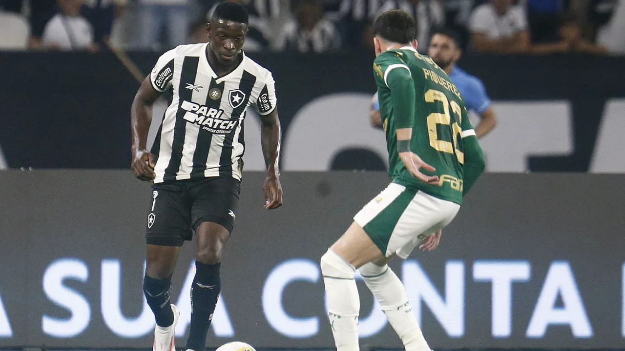 Jogadores do Flamengo comemorando gol contra o Botafogo no Nilton Santos pelo Brasileirão 2026