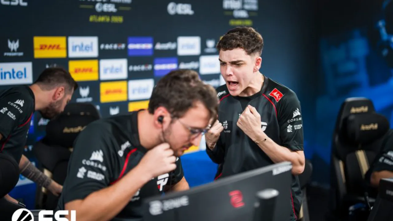 Jogadores da paiN Gaming comemorando vitória sobre a FaZe Clan na IEM Atlanta 2026