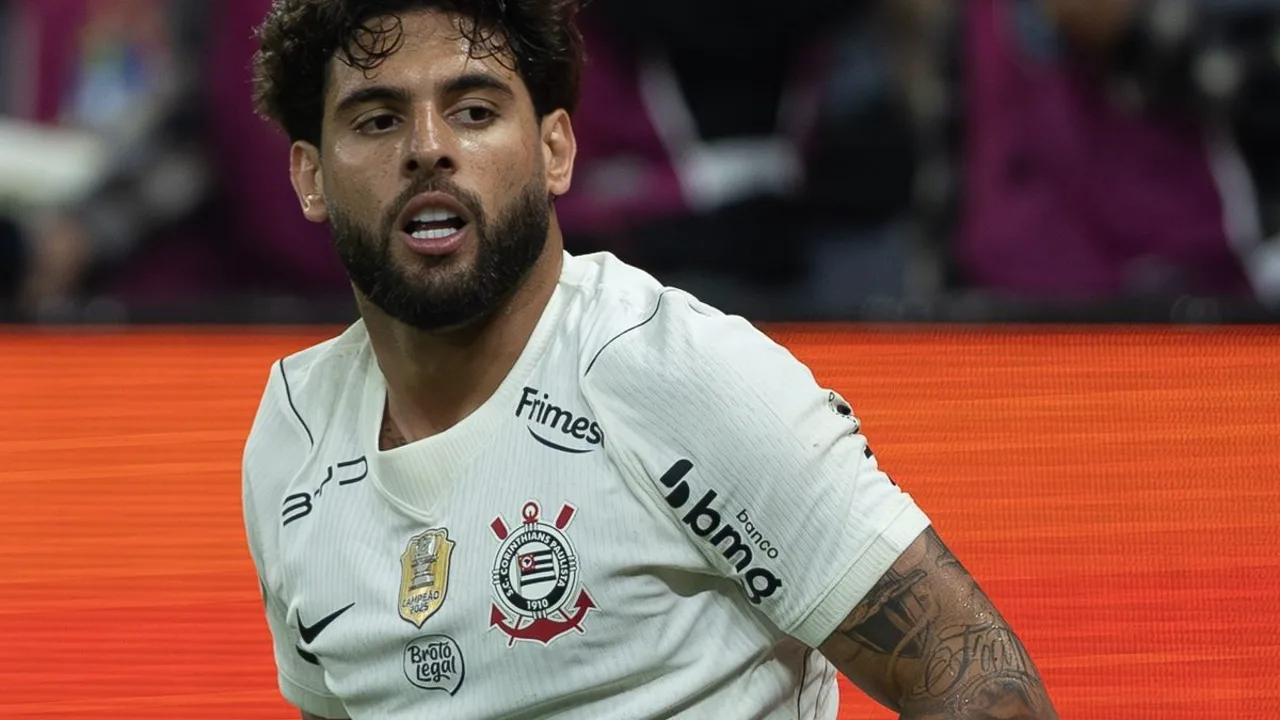 Yuri Alberto comemorando gol com a camisa do Corinthians na Copa do Brasil 2026