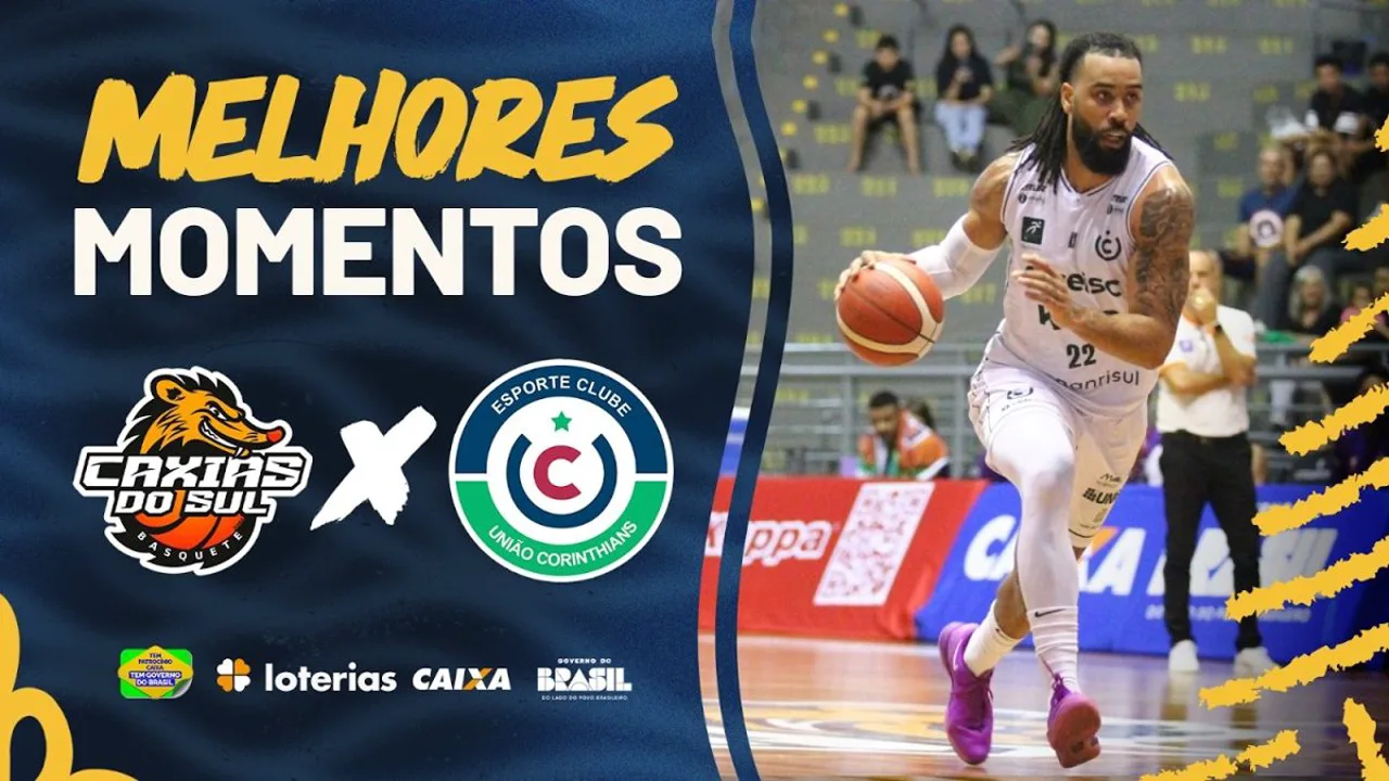 Quadra do Ginásio do Sesi em Caxias do Sul durante partida do NBB entre Caxias e União Corinthians em outubro de 2024