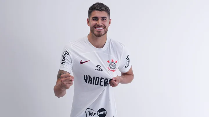 Pedro Raul, centroavante do Corinthians, em ação pelo Brasileirão Série A 2026