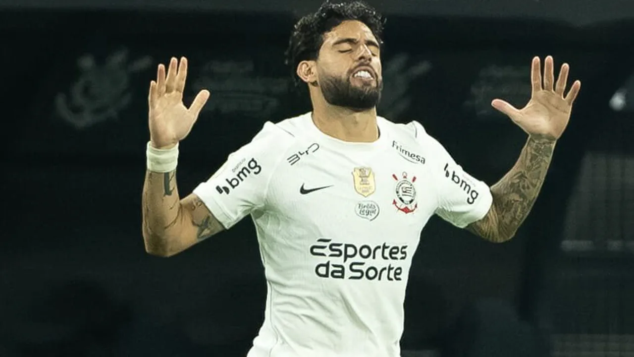 Yuri Alberto comemorando gol com a camisa do Corinthians na Neo Química Arena
