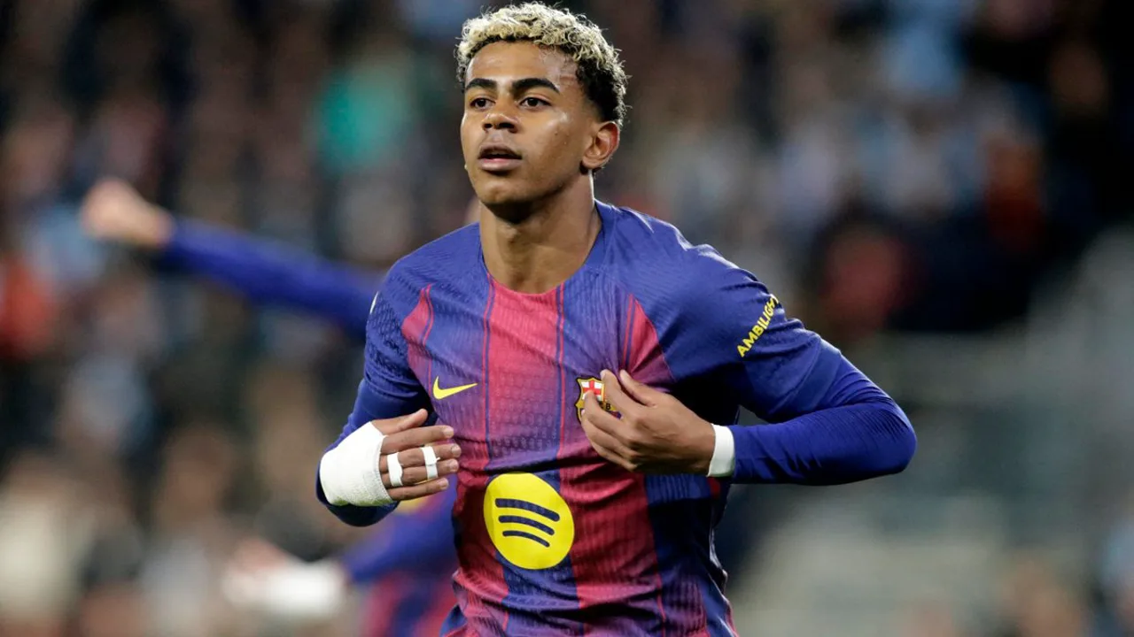 Lamine Yamal e Ousmane Dembélé com as camisas de Espanha e França na Copa do Mundo