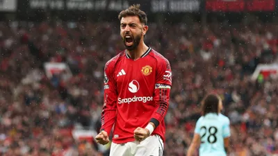 Bruno Fernandes e Mbeumo combinam e United goleia Brighton por 3 a 0 no Amex