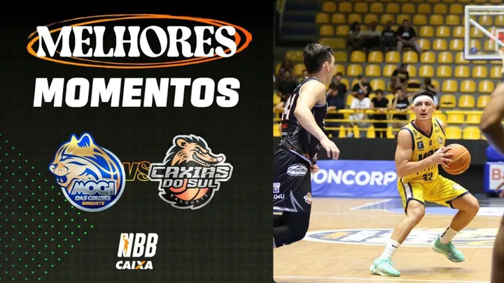 Quadra do Ginásio do Sesi em Caxias do Sul durante partida do NBB entre Caxias e Mogi em abril de 2025