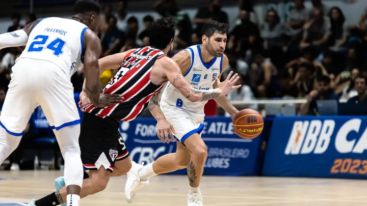 Ginásio do Morumbi durante partida de basquete entre São Paulo e Minas pelo Brasileirão Série A em abril de 2025