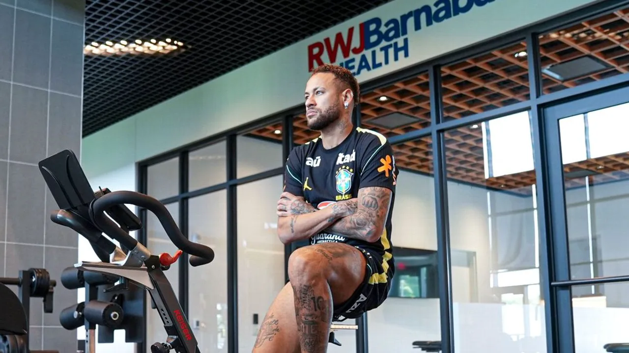 Neymar em recuperação física com a comissão médica da Seleção Brasileira antes da Copa do Mundo 2026