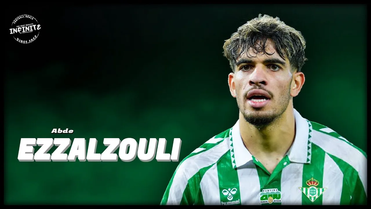 Abdessamad Ezzalzouli com a camisa 17 de Marrocos em campo durante amistoso internacional