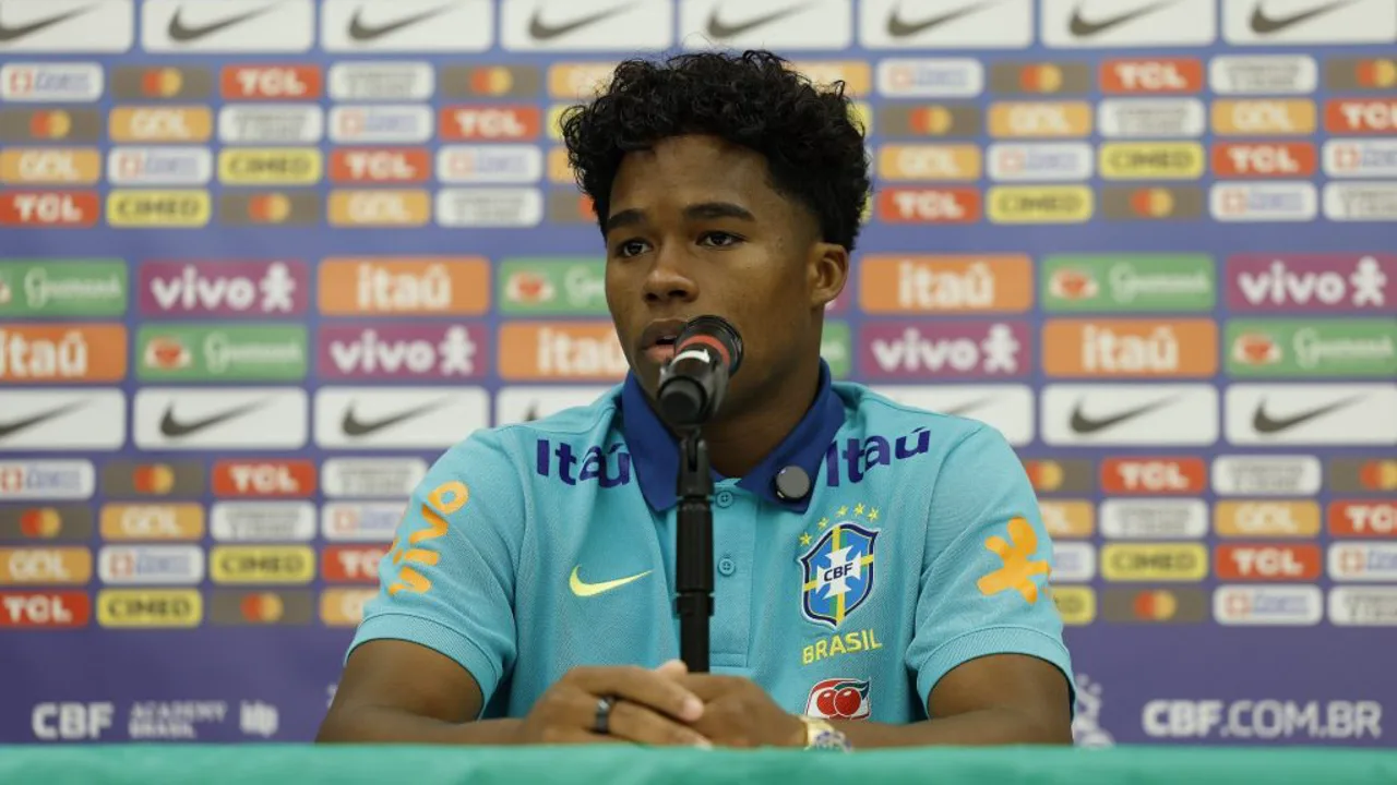 Endrick comemorando gol com a camisa 19 da seleção brasileira na Copa do Mundo 2026