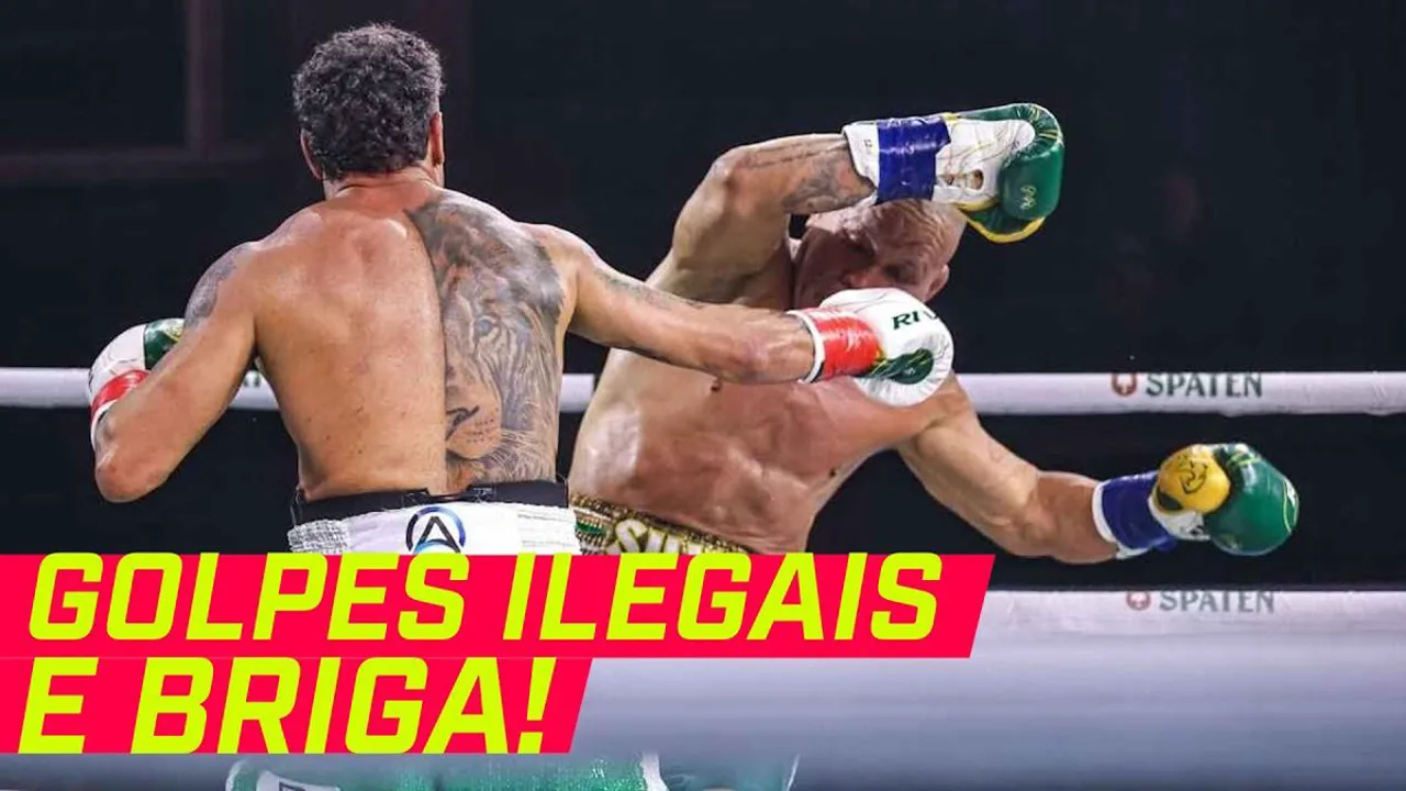 Vitor Petrino em posição de combate no octógono do UFC, com luvas levantadas em guarda de striking