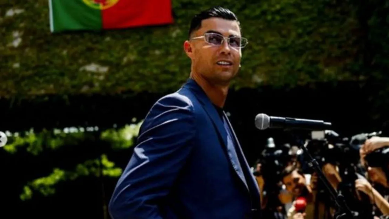 Cristiano Ronaldo em treino com a seleção portuguesa antes da Copa do Mundo de 2026