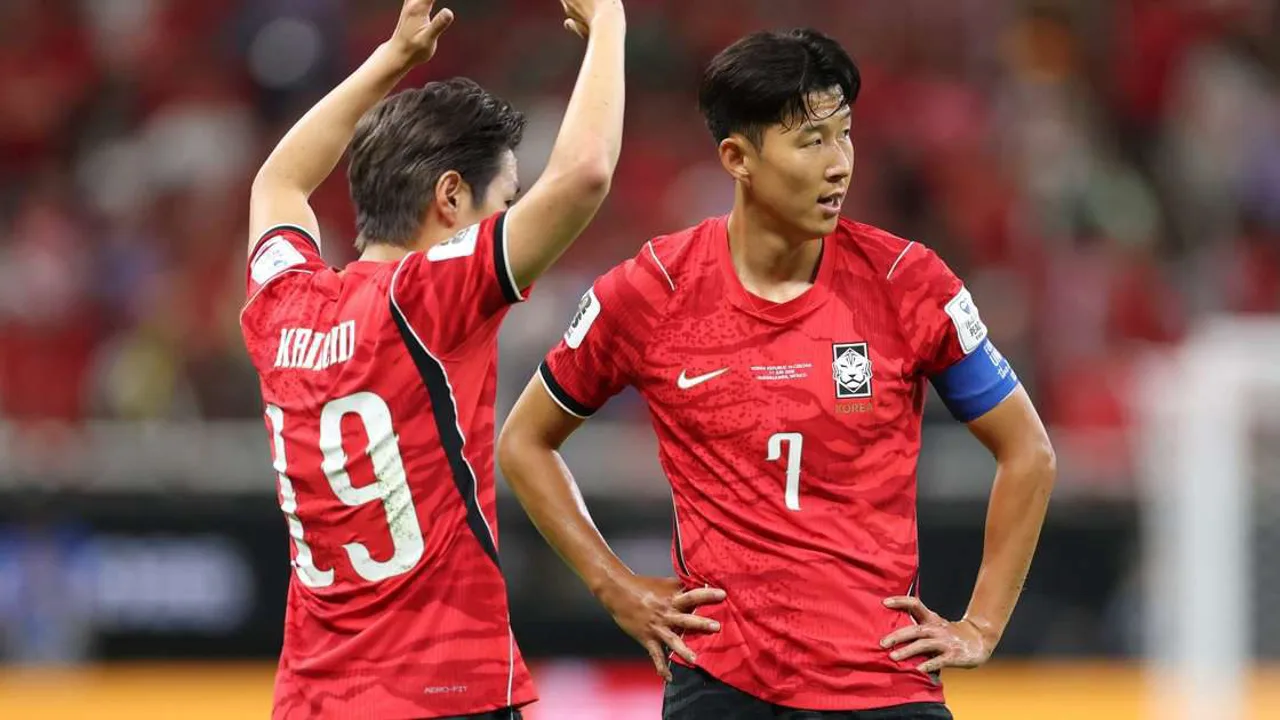 Heung-Min Son, capitão da Coreia do Sul, em treino da seleção durante a Copa do Mundo 2026 em Guadalajara