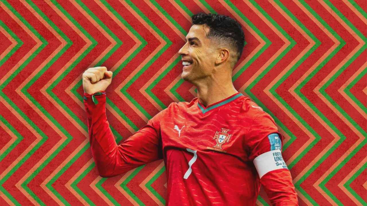 Cristiano Ronaldo celebra gol com a camisa de Portugal na Copa do Mundo 2026 aos 41 anos