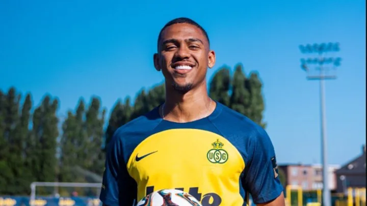 Guilherme Smith, atacante brasileiro do Union Saint-Gilloise, com a camisa 11 em campo na Champions League
