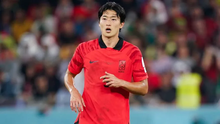 Cho Gue-Sung, centroavante da Coreia do Sul, em ação durante partida da Copa do Mundo 2026