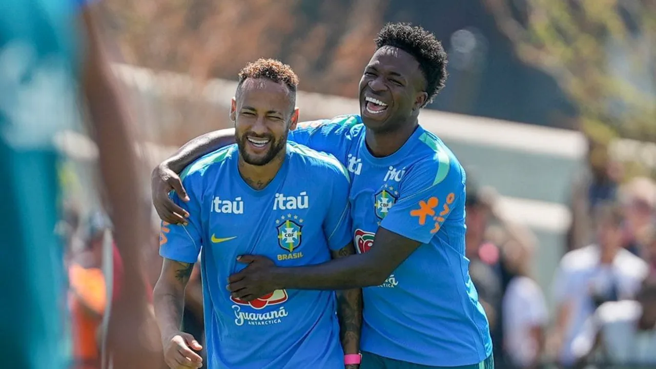 Luiz Henrique no banco de reservas da Seleção Brasileira durante a Copa do Mundo 2026